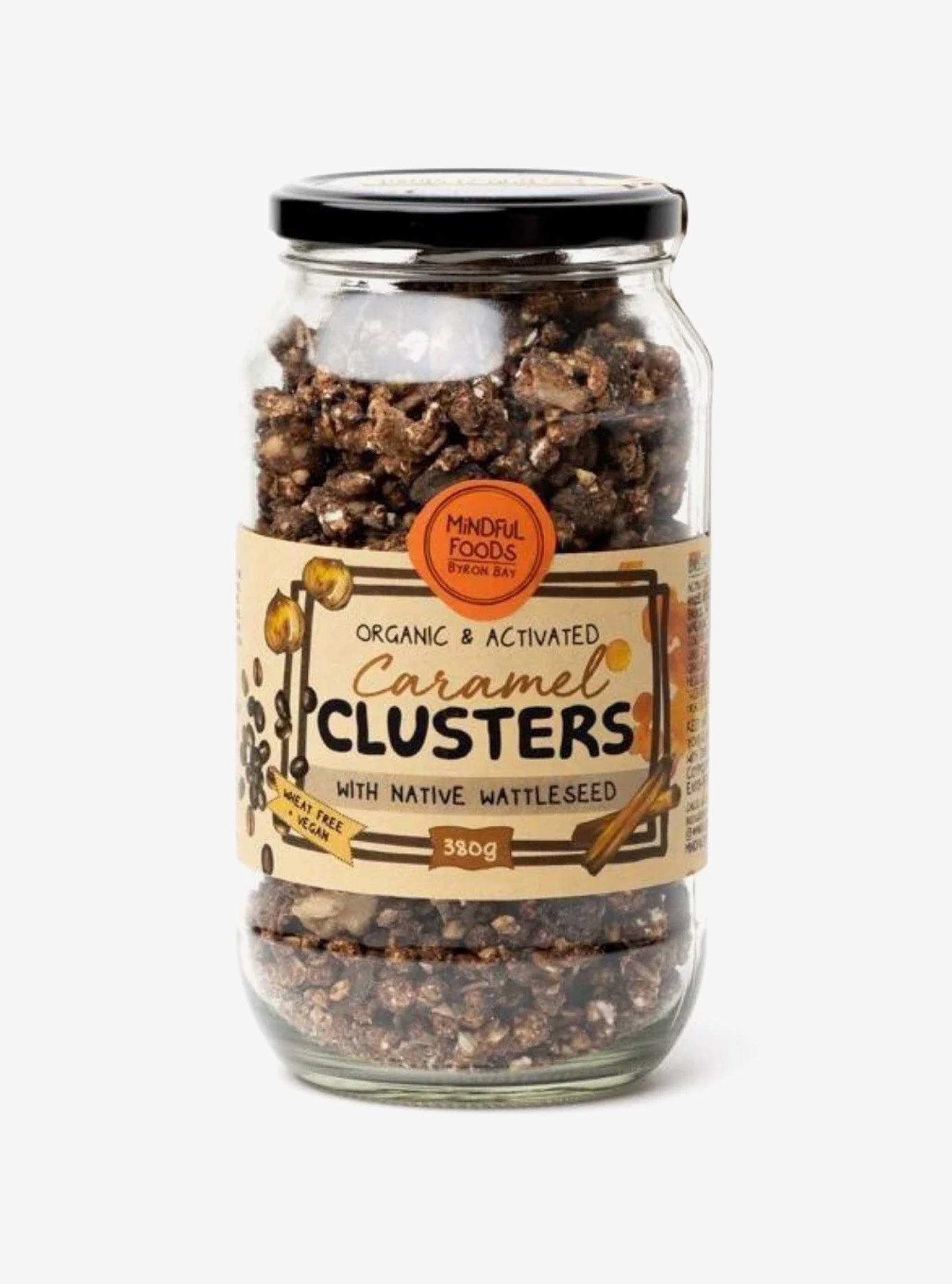 Clusters Caramel Wattleseed Organic & Activated