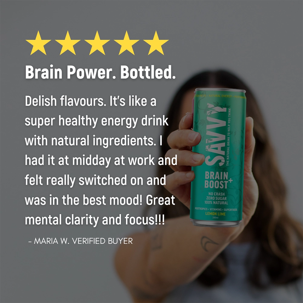 Savvy Brain Boost Lemon Lime Testimonial