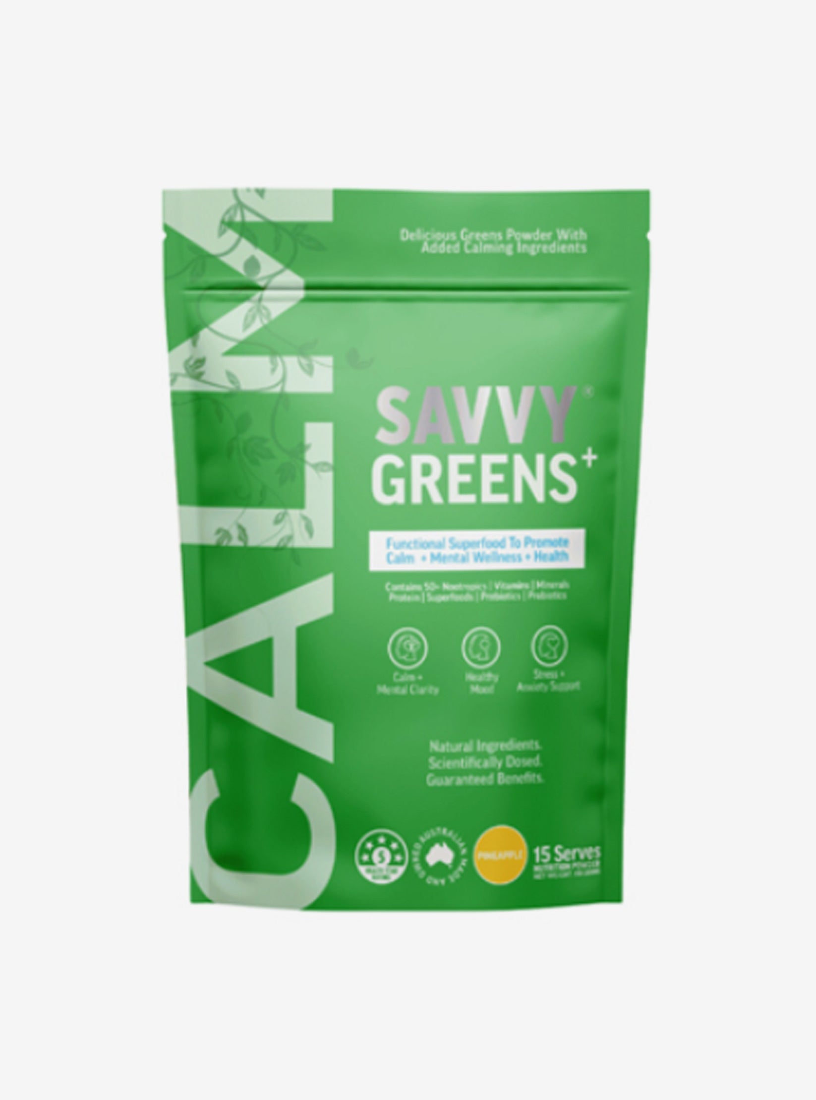 SAVVY GREENS+ CALM 100g pouch